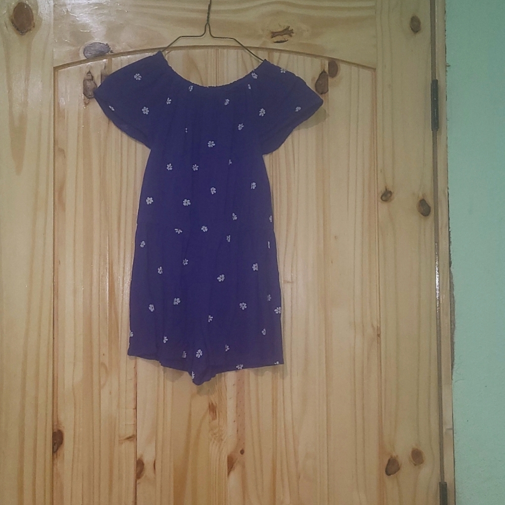 Girls size small 6/7, old navy, royal blue romper